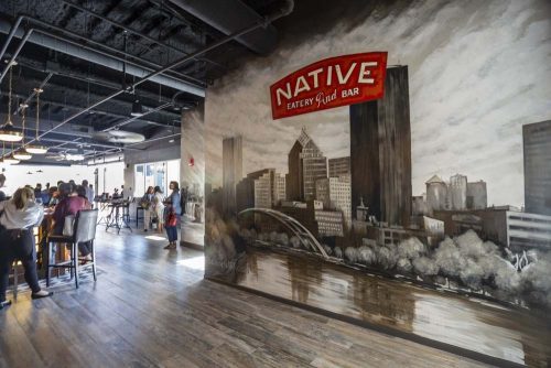 Lorraine Staunch Mural at Native Eatery and Bar